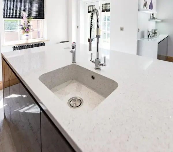 Composiet Keukenbladen Stellar Blanco Silestone