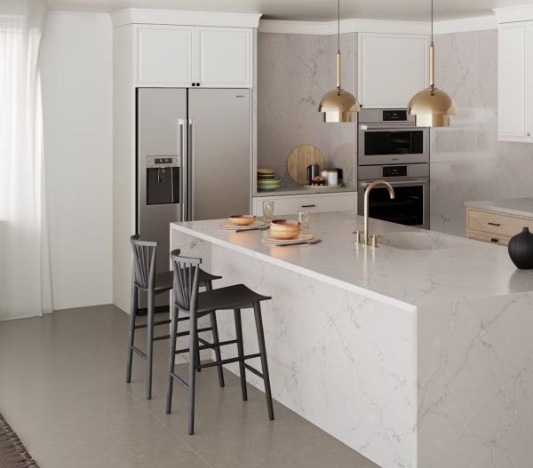 Composiet Keukenbladen Victorian Silver Silestone