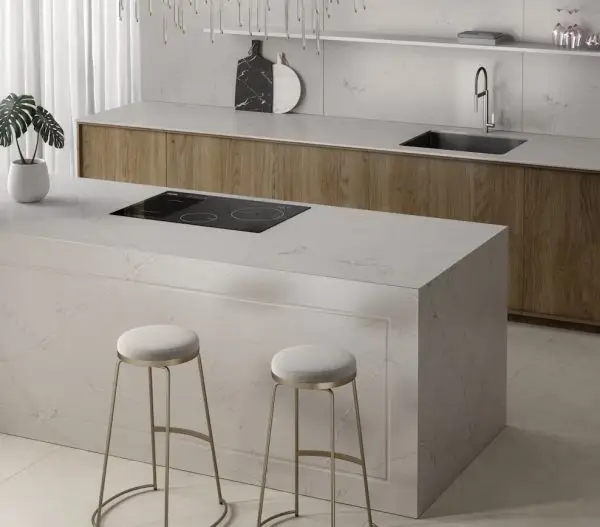 Composiet Keukenbladen Victorian Silver Silestone