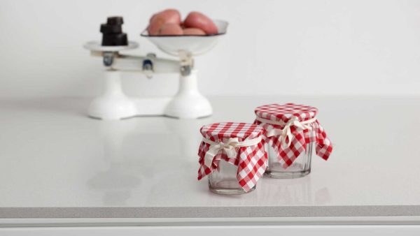 Caesarstone 3142 White Shimmer Composiet Keukenbladen