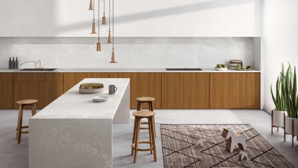 Caesarstone 4011 Cloudburst Concrete Composiet Keukenbladen