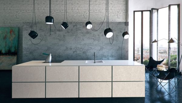 Caesarstone 5130 Cosmopolitan White Composiet Keukenbladen