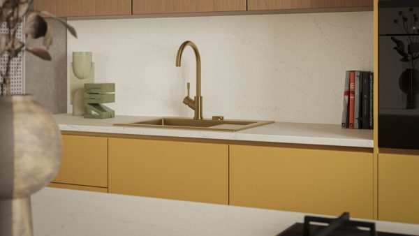 Caesarstone 5140 Dreamy Carrara Composiet Keukenbladen