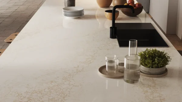 Caesarstone 5152 Goldfinch Composiet Keukenbladen