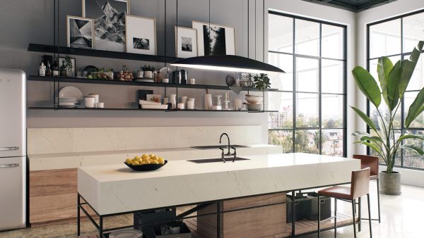 Composiet Keukenbladen 5112 Aterra Blanca Caesarstone