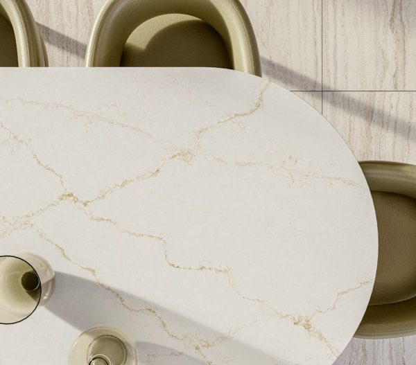 Silestone Blanc élysée Composiet Keukenbladen