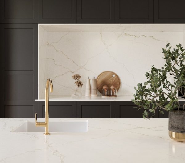 Silestone Blanc élysée Composiet Keukenbladen