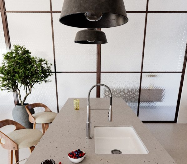 Silestone Concrete Pulse Composiet Keukenbladen