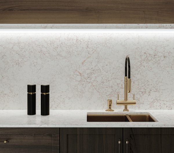 Silestone Riviére Rose Composiet Werkbladen