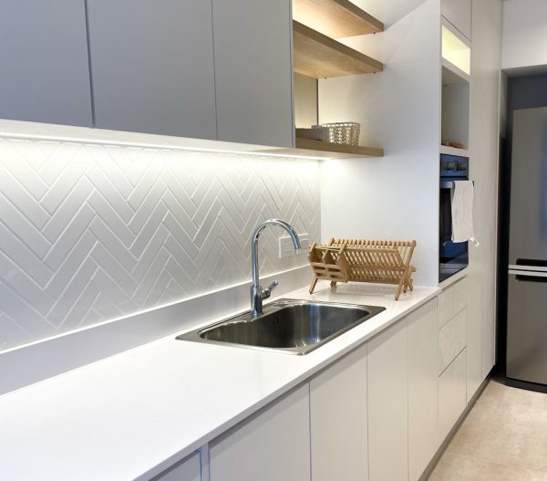 Silestone White Zeus Composiet Keukenbladen