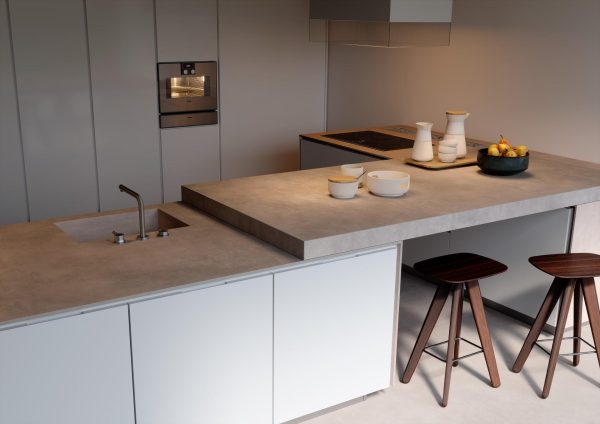 Marazzi Cementum Ash keramiek Aanrechtbladen