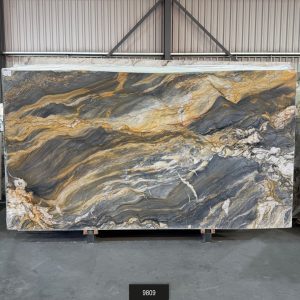 Keukenbladen Kwartsiet Caravaggio Extra Leather Finish