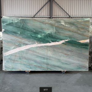 Werkbladen Kwartsiet Aqua Crystal Gepolijst