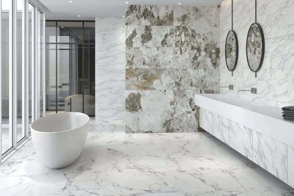 natuursteen badkamer