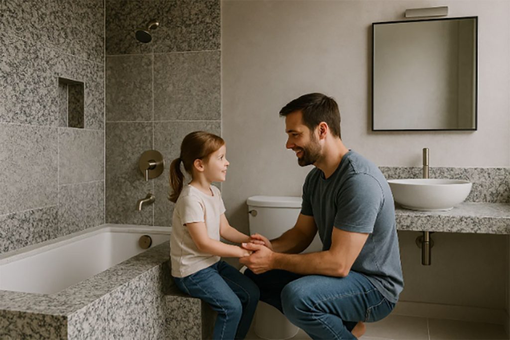 granieten badkamer